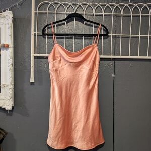 Princess Polly Blush Satin Mini Dress